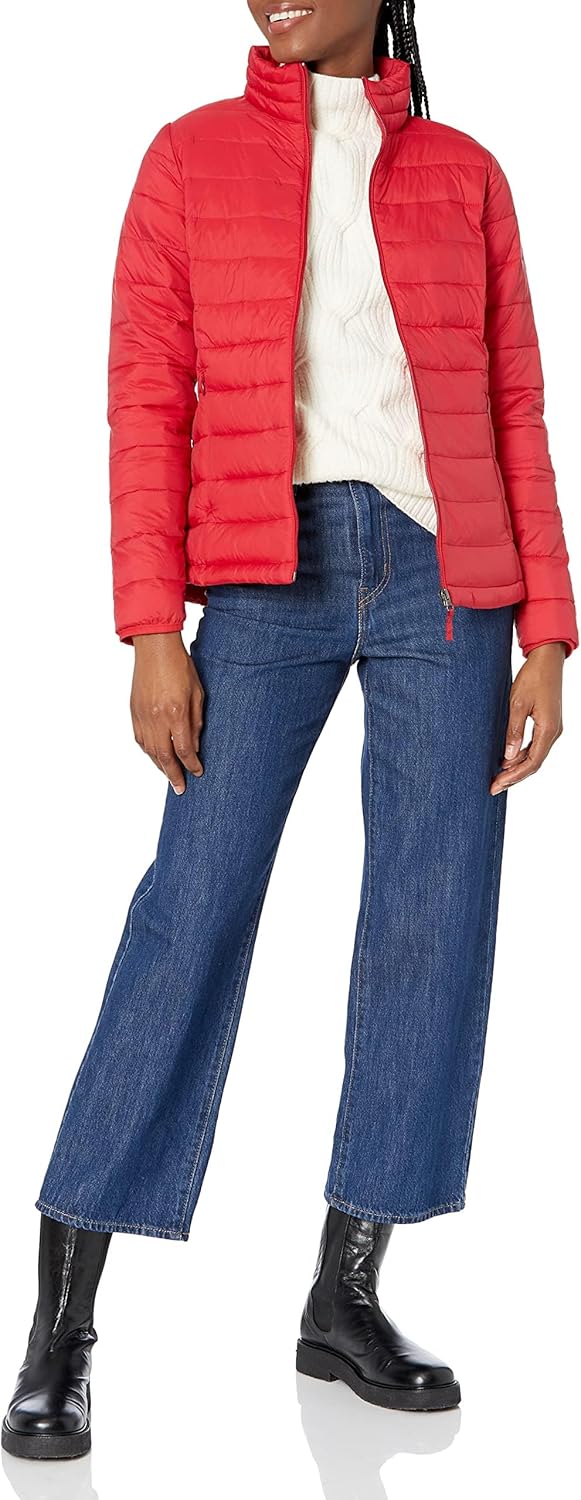 Amazon Essentials Women's Lightweight Long-Sleeved, Water-Resistant, Packable Puffer Jacket (Available in Plus Size)-3