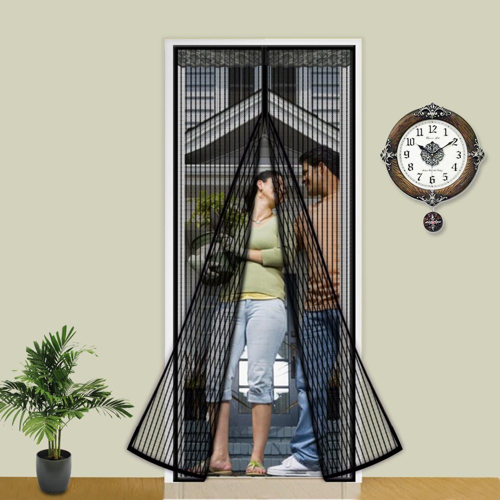 Magnetic Fly Screen Door, 90 * 210cm Fly Insect Screen Door Heavy Duty Bug Mesh Curtain,Insect Protection Door No Gap - Keeps Mosquitoes Insects Out Lets Fresh Air in-5