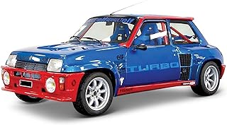 Bburago B18-21088 1:24 Renault R5 Turbo, Assorted Colour, Blue/Red