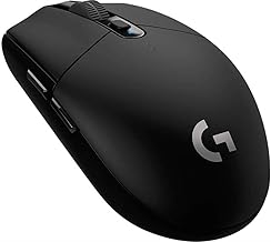 Logitech G305 LIGHTSPEED Wireless Gaming Mouse, HERO 12K Sensor, 12,000 DPI, Lightweight, 6 Programmable Buttons, 250h Battery Life, On-Board Memory, PC/Mac - Black