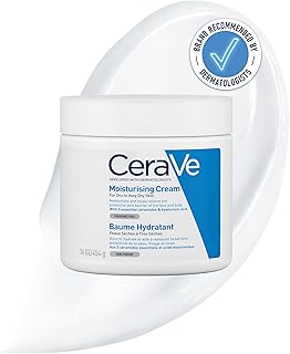 CeraVe Moisturising Cream Pot with Hyaluronic Acid and 3 Essential Ceramides for Dry to Very Dry Skin 454g​