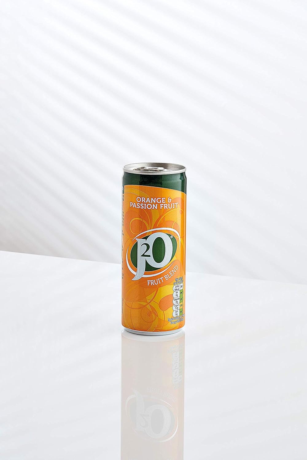 J2O Fruit Juice, Orange and Passionfruit, 250ml Cans (Pack of 12)-5