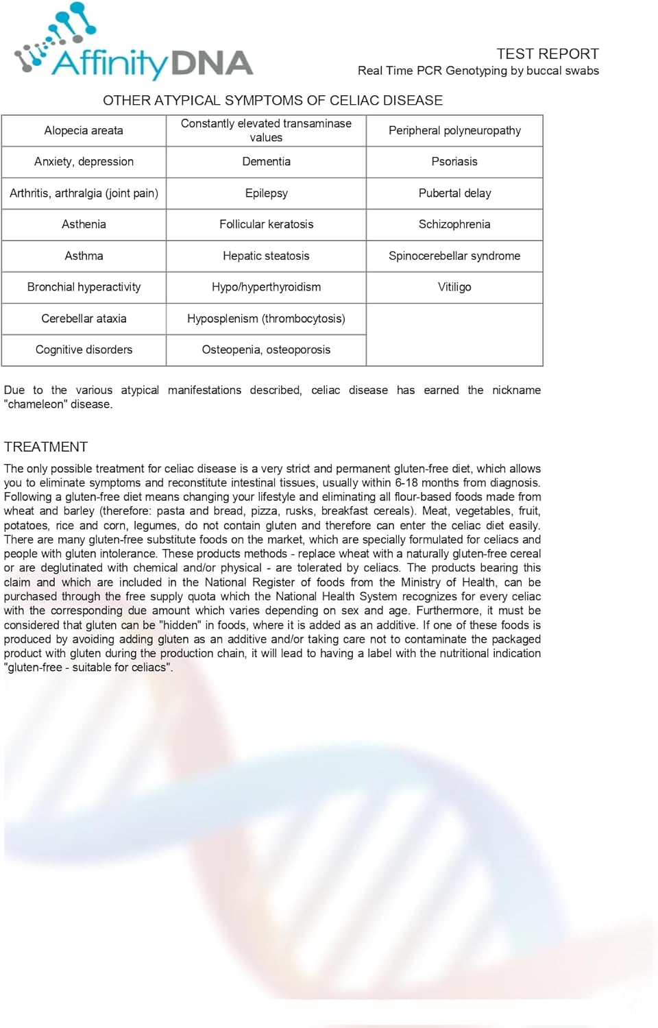 Standard Coeliac Home DNA Testing Kit - 99% Accurate Genetic Testing for Coeliac Disease - Swab Test DNA Sample Collection Kit - 2 Markers Tested - Results in 5-7 Working Days from AffinityDNA-5