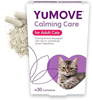 YuMOVE Calming Care for Cats | Previously YuCALM Cat | Calming Supplemnent for Cats who are Stressed or Nervous | Packaging may vary