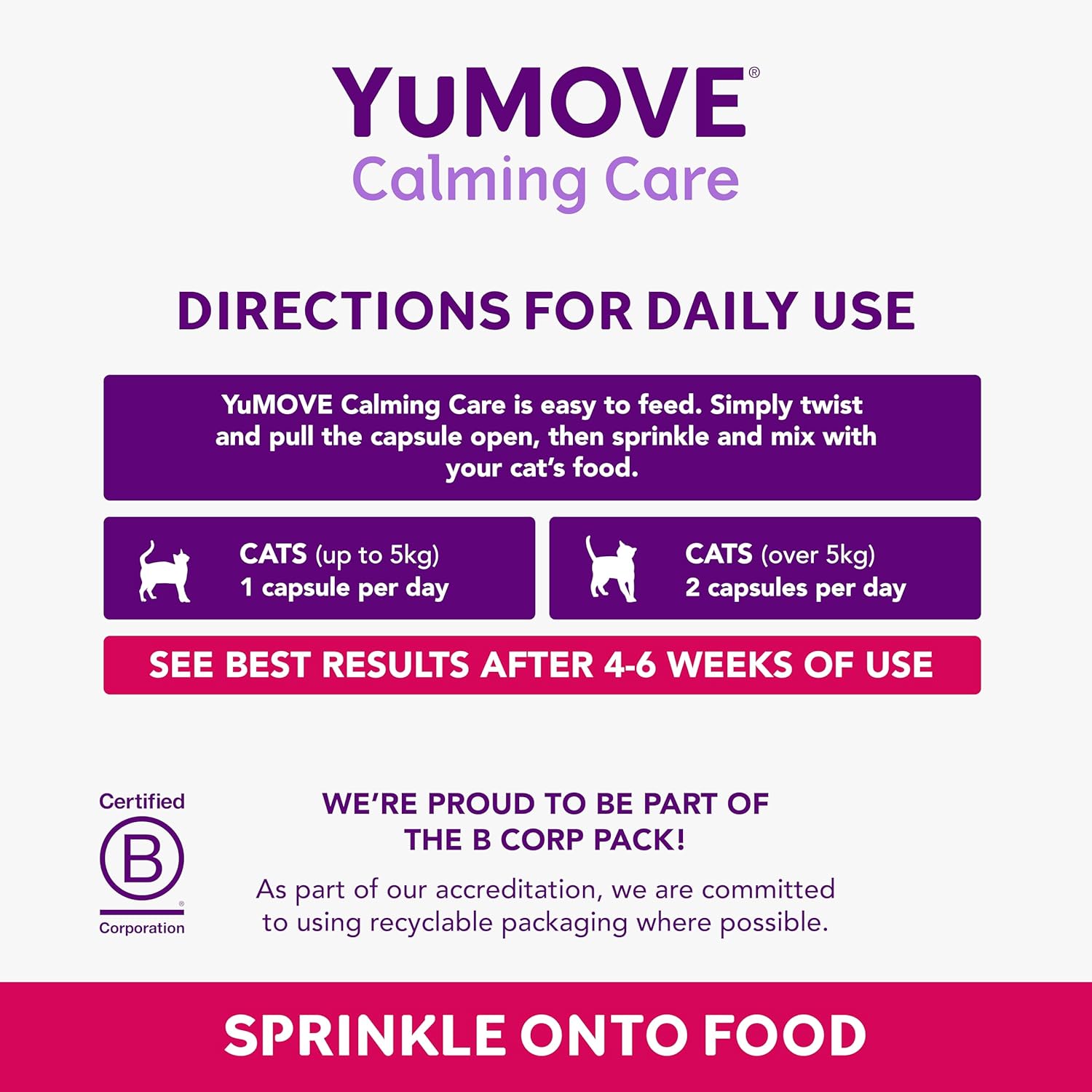 YuMOVE Calming Care for Cats | Previously YuCALM Cat | Calming Supplemnent for Cats who are Stressed or Nervous | Packaging may vary-4