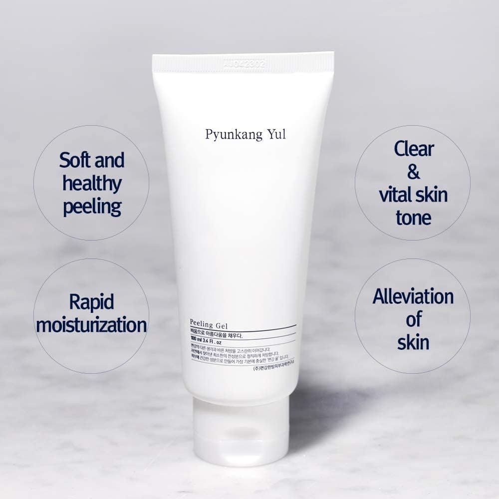 [PKY] Pyunkang Yul Peeling Gel with Immediate Visible Effect, Mild and Smooth Face Scrub with Papaya and AHA, Zero-Irritation, Korean Skincare (3.4 Fl.Oz, 100ml)-3