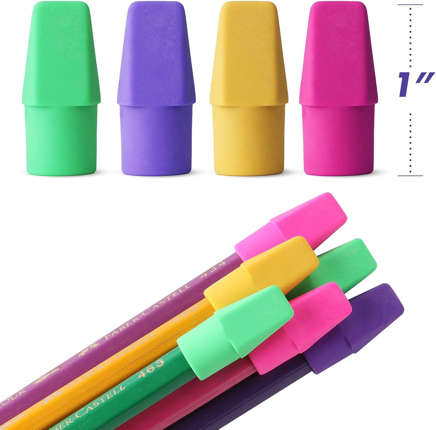 Mr. Pen Erasers for Pencils, 120 Pack, Pencil Top Erasers, Eraser Caps, Kids, Cap Tops, Topper Erasers. Ereaser-2