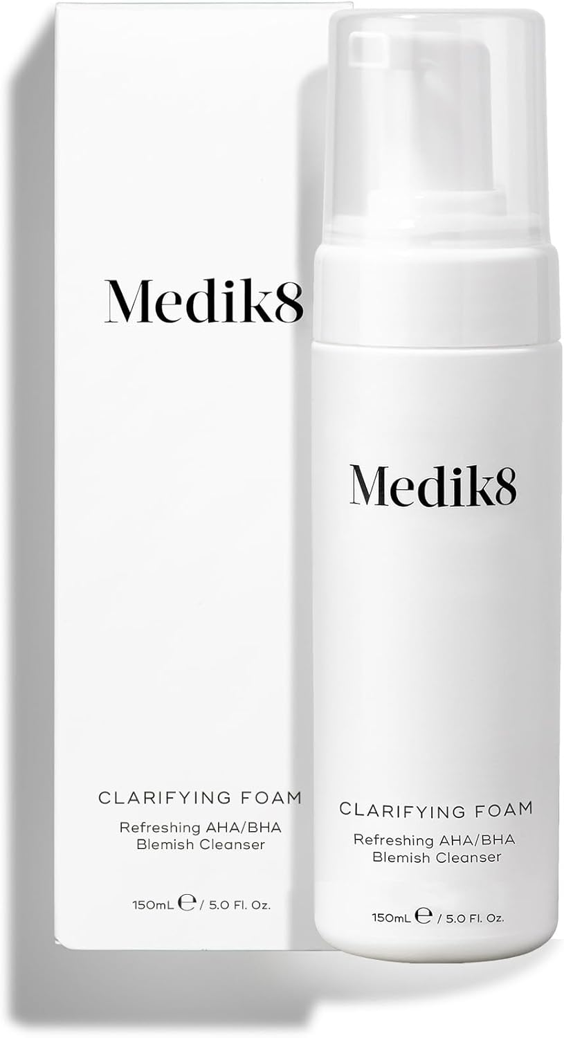 Medik8 Clarifying Foam - Refreshing AHA/BHA Blemish Cleanser - Hydrates & Smooths - For Blemish-Prone Skin - 150ml-4