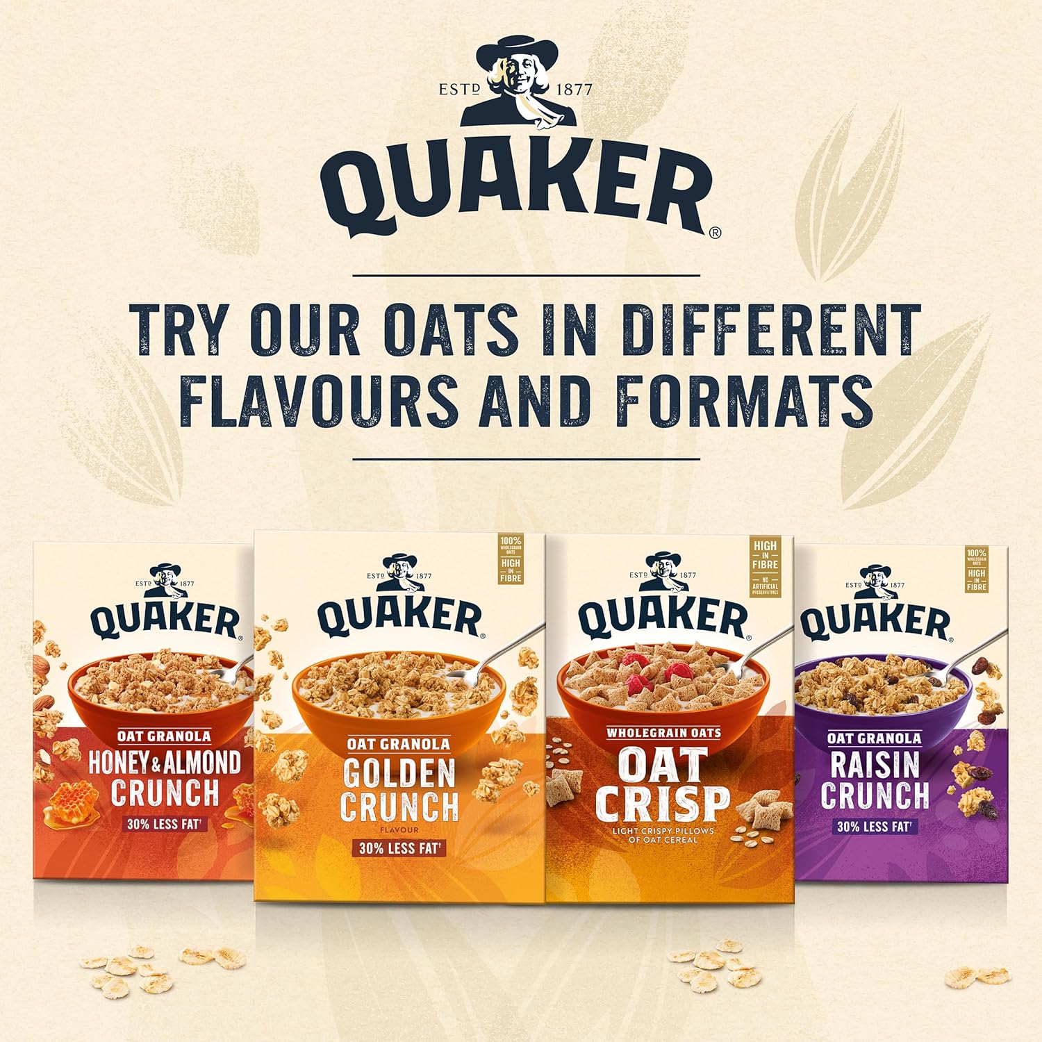 Quaker Honey and Almond Oat Granola, 500 g-4