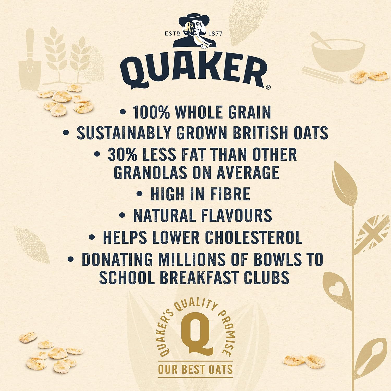 Quaker Honey and Almond Oat Granola, 500 g-5