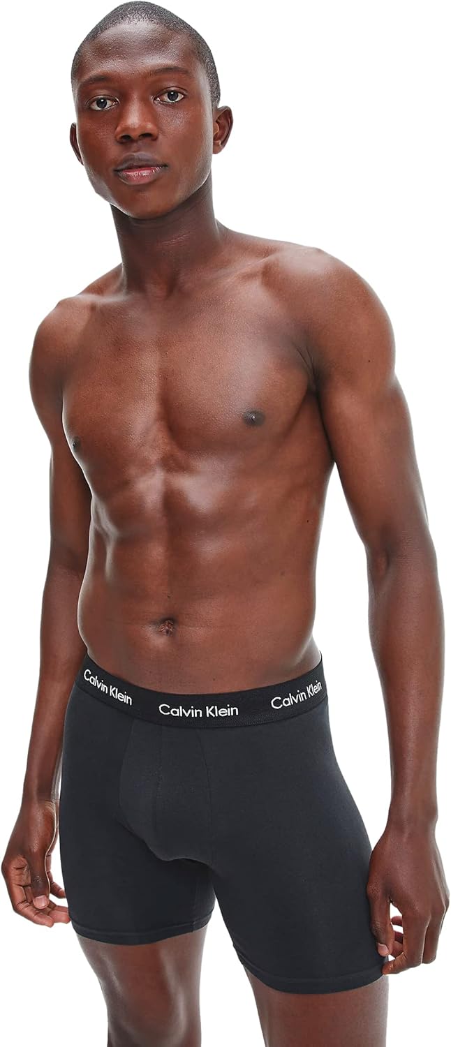 Calvin Klein Men Boxer Briefs Stretch Cotton Pack of 3-1