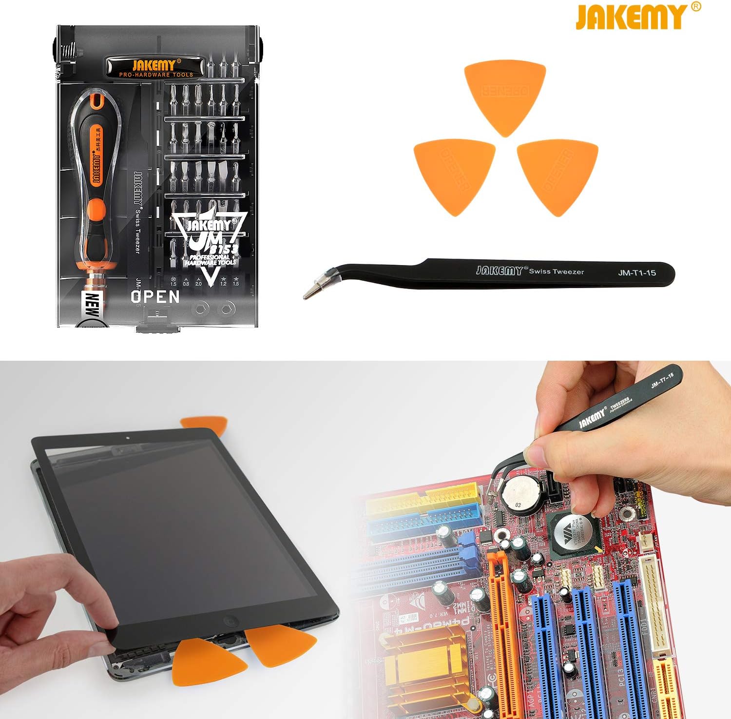 Precision Screwdriver Set, Jakemy 43 in 1 Repair Tool Kit with 36 Magnetic Driver Bits Screwdriver Kit for iPhone Android Cell Phone MacBook Laptop PC-2