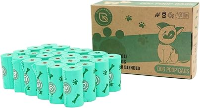 Green Maker Biodegradable 30% Thicker Dog Poop Bags 360 Dog Waste Bags Extra Thick Strong Made from Corn Starch Plants Based (Green)