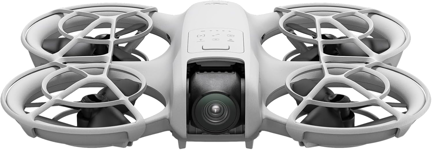 DJI Neo, Mini Drone with 4K UHD Camera for Adults, 135g Self Flying Drone that Follows Me, Palm Takeoff, AI Subject Tracking, QuickShots, Stabilized Video, Built-In Propeller Guard (Controller-Free)-0