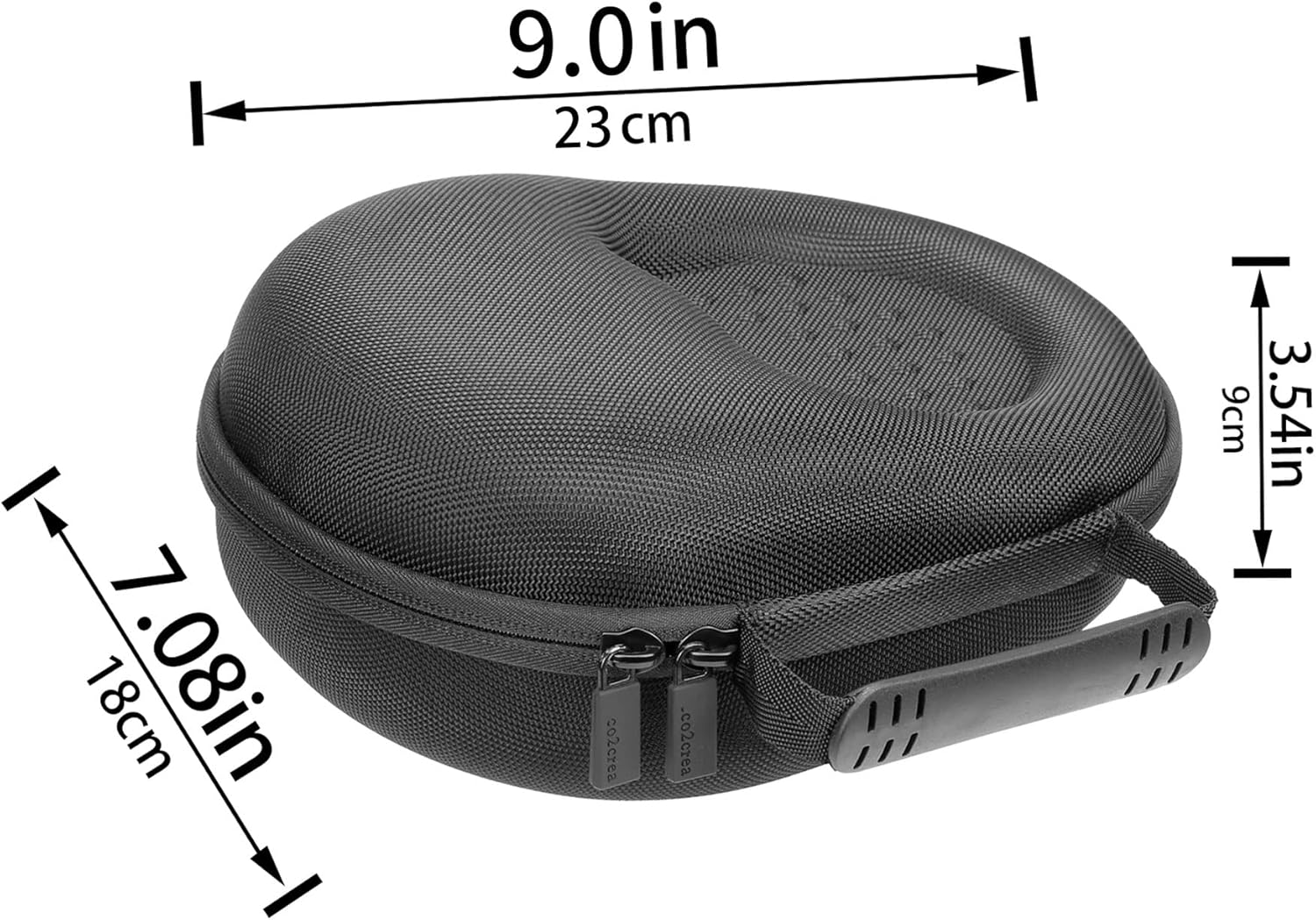 Aenllosi Hard Carrying Case for Sennheiser HD 350BT/450BT Over-Ear Wireless Bluetooth Headphones, Case Only (Black)-3