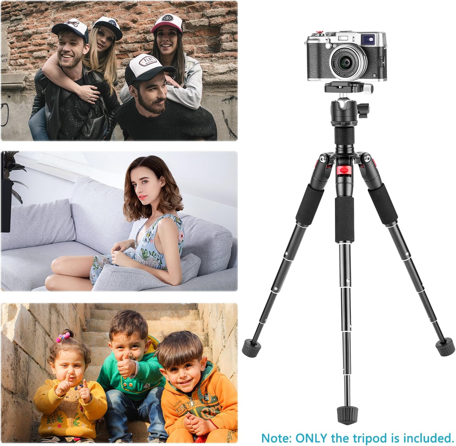 Neewer Portable Desktop Mini Tripod - Aluminum Alloy 20 inches/50 Centimeters with 360 Degree Ball Head, 1/4 inch Quick Shoe Plate for DSLR Camera Video Camcorder, Load up to 11 pounds/5 kilograms-3