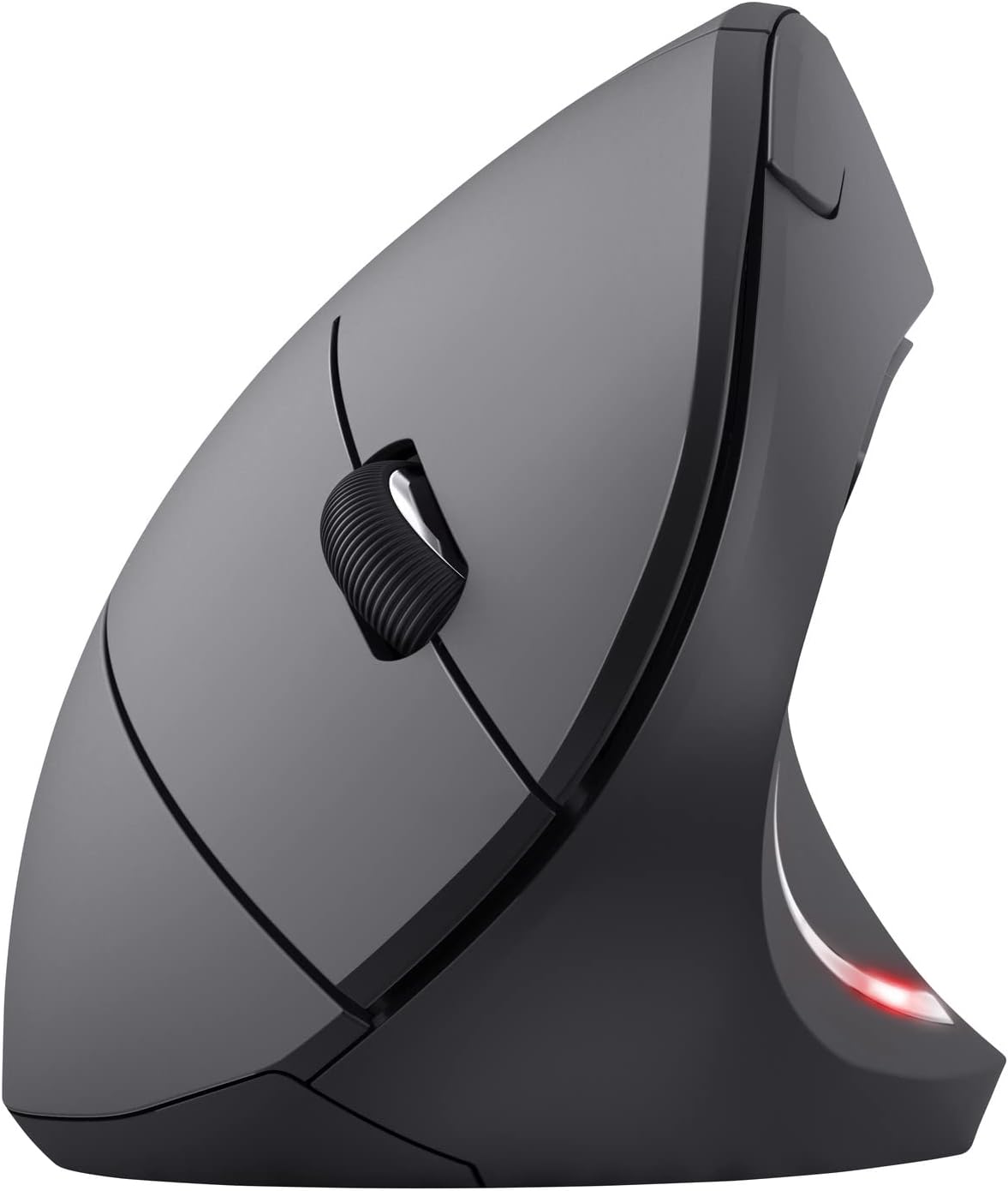 Trust Verto Wireless Ergonomic Mouse, Vertical Mouse with Storable USB Micro-receiver, 800-1600 DPI, 6 Buttons, Illuminated Mouse for Right Hand Users for PC, Laptop, Mac, Batteries Included - Black-8