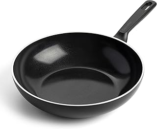 Greenpan Memphis Healthy Ceramic Non-Stick 28cm/3.6 Litre Wok Pan, PFAS Free, Induction, Black