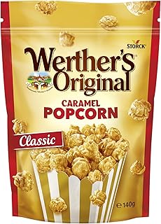 Werther's Original Caramel Popcorn Classic Caramel Flavour, 140 g (Pack of 1)