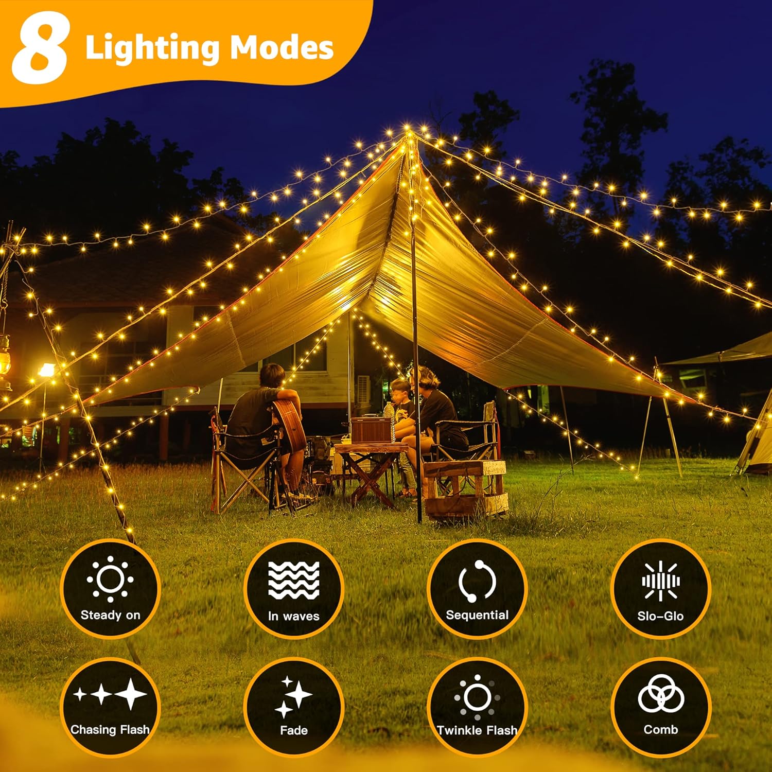 Ollny Outdoor Christmas Tree Lights - 80m 800 LED Fairy Light Christmas Decorations White Waterproof String Lights Mains Powered Plug in with Remote/Timer 8 Modes for Outside/Garden/Indoor/Window-1