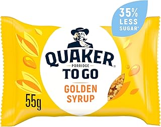 Quaker Porridge To Go Breakfast Bar Golden Syrup 12 x 55 g