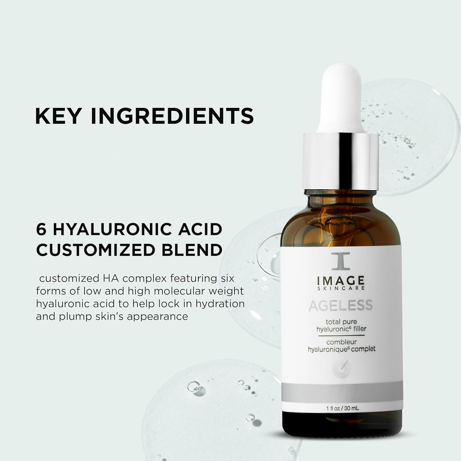 IMAGE Skincare, AGELESS Total Pure Hyaluronic 6 Filler, Facial Hydration Serum, Fill in Look of Fine Lines and Smooth Appearance of Wrinkles, 30 mL-3