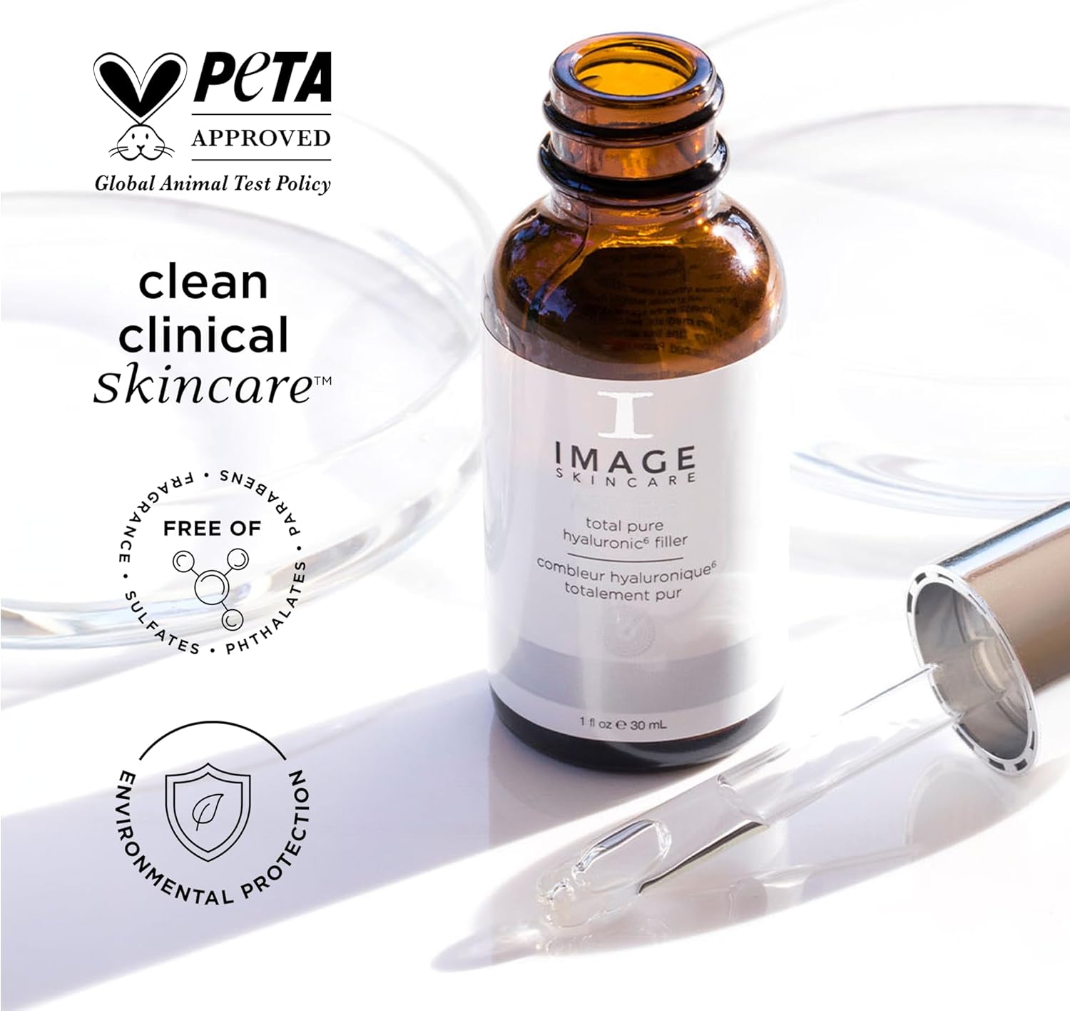 IMAGE Skincare, AGELESS Total Pure Hyaluronic 6 Filler, Facial Hydration Serum, Fill in Look of Fine Lines and Smooth Appearance of Wrinkles, 30 mL-4