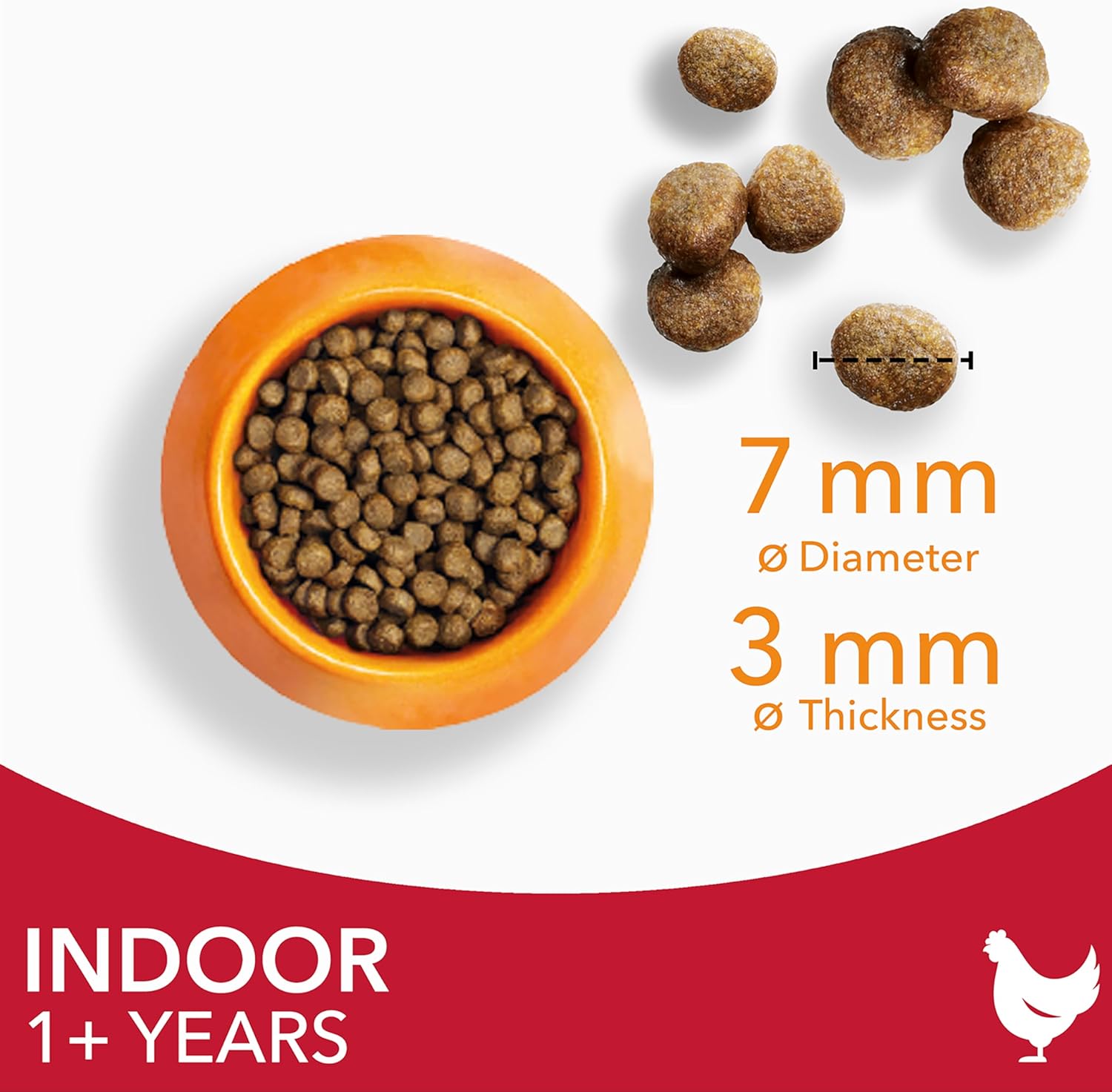 IAMS Indoor Complete Dry Cat Food for Adult and Senior Cats with Chicken 3 kg-5