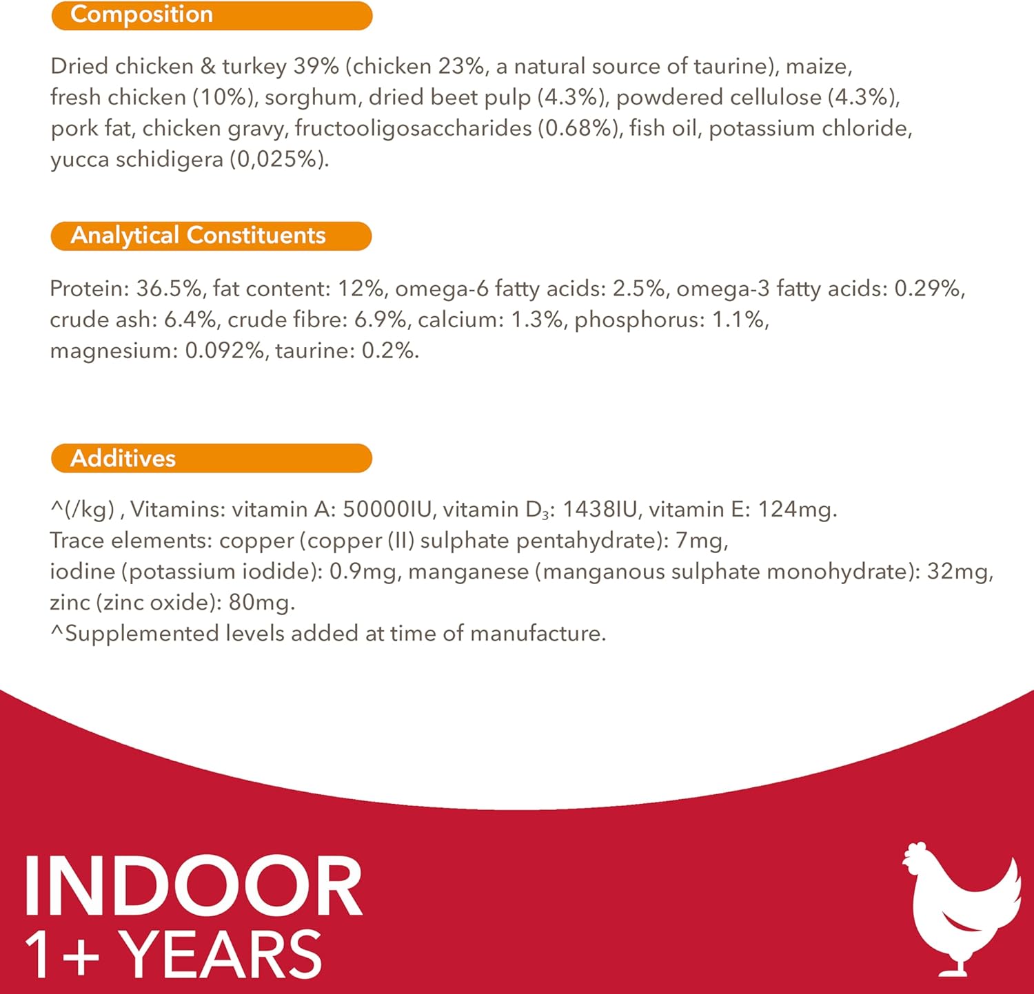 IAMS Indoor Complete Dry Cat Food for Adult and Senior Cats with Chicken 3 kg-6