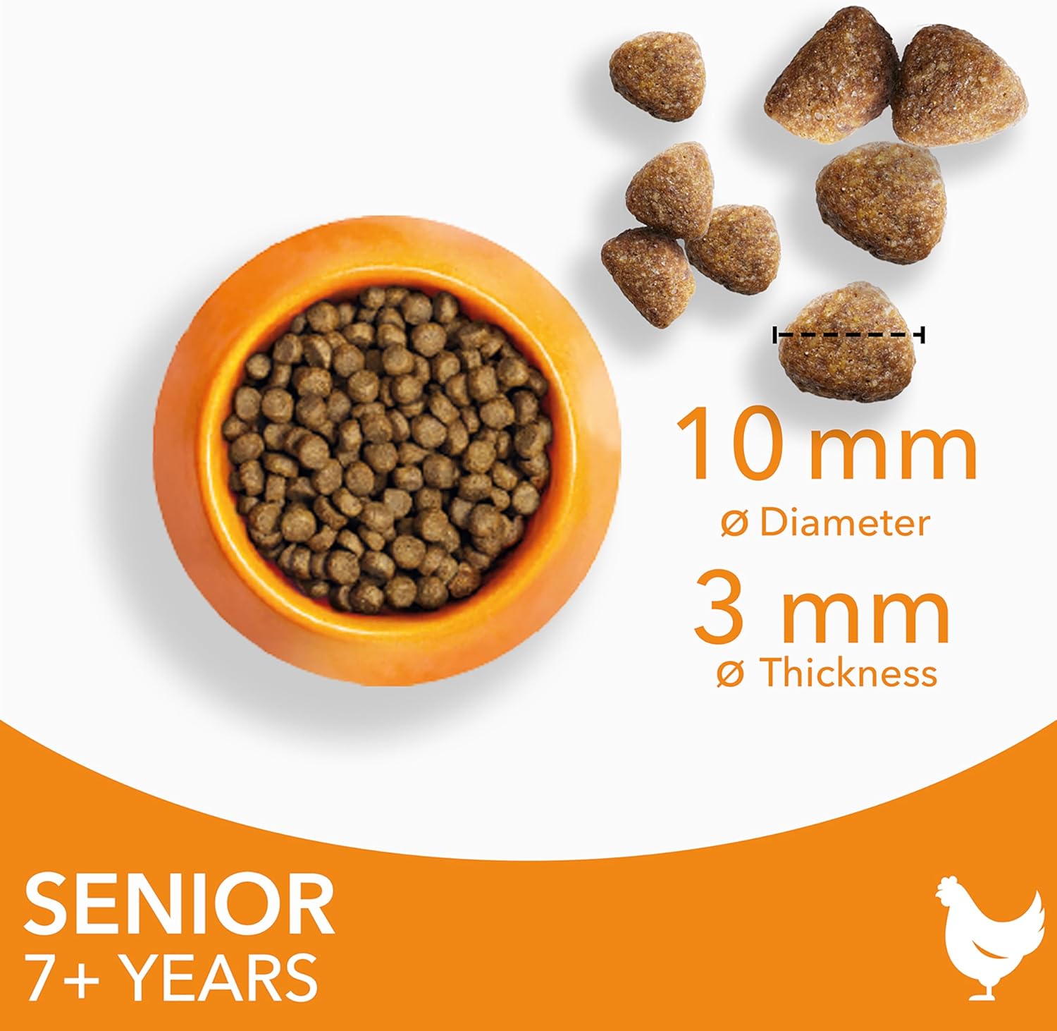 IAMS Complete Dry Cat Food for Senior 7+ Cats with Chicken 3 kg-5