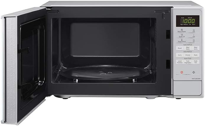 Panasonic NN-E28JMMBPQ Compact Solo Microwave Oven with Turntable, 800 W, 20 Litres, Silver-2