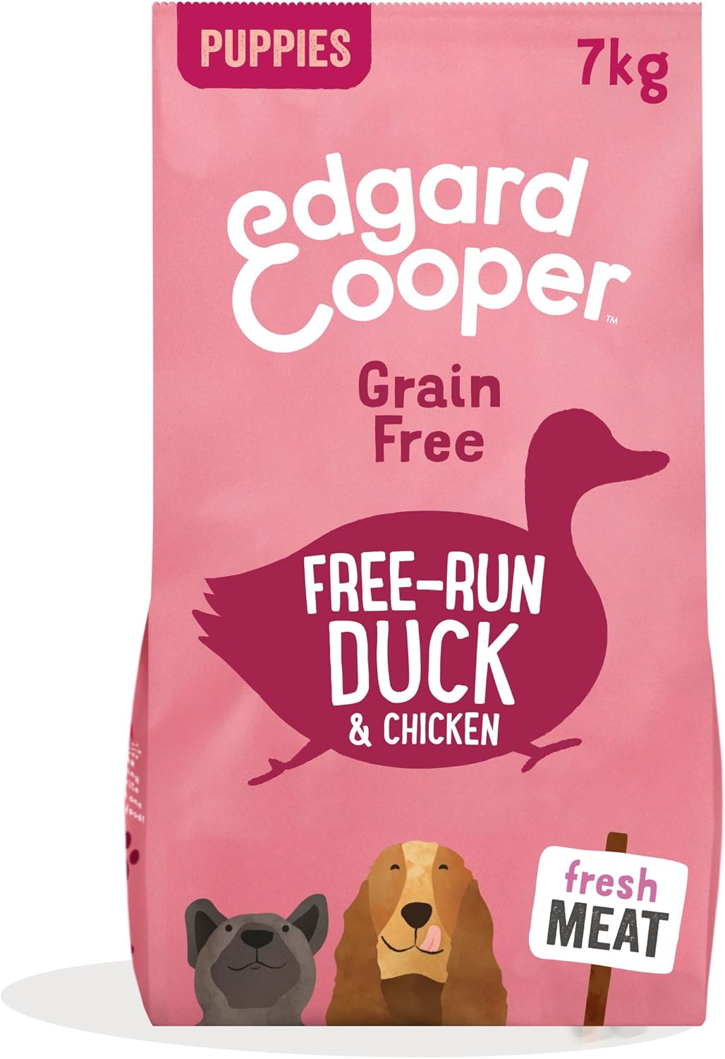 Edgard & Cooper Puppy Dry Dog Food - (Duck & Chicken, 7kg), Grain & Gluten Free, Joint & Bones Supplement for Dogs, fresh meat, full of essential amino acids for healthy insides-0