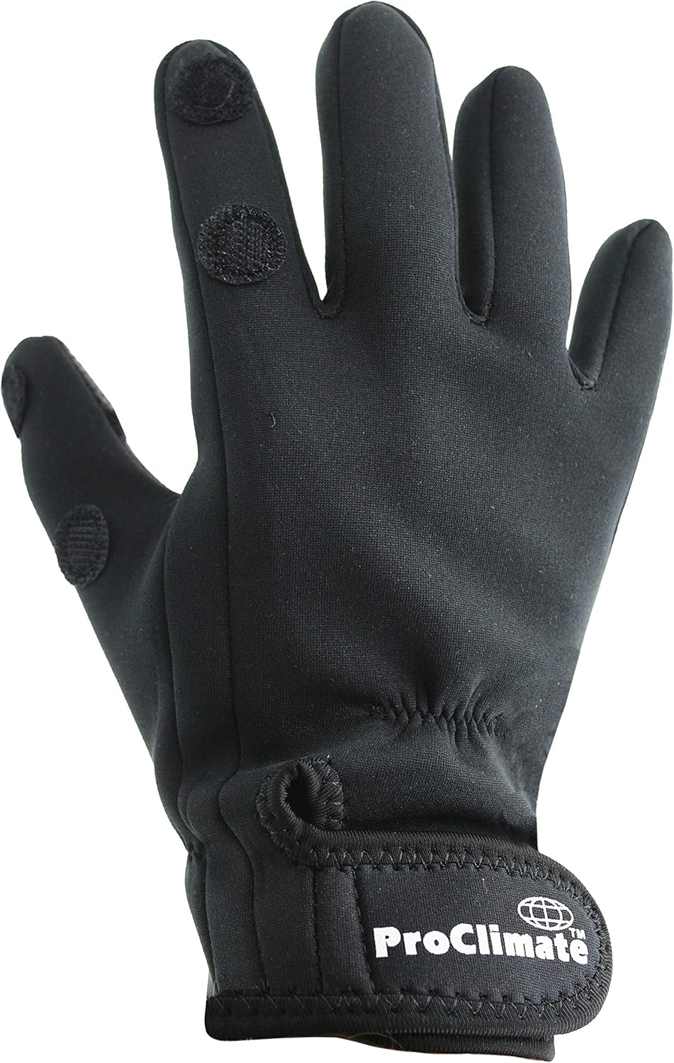 Pro Climate BLACK NEOPRENE FISHING HUNTING SHOOTING GLOVES FOLD BACK FINGERS (Large/XLarge)-0