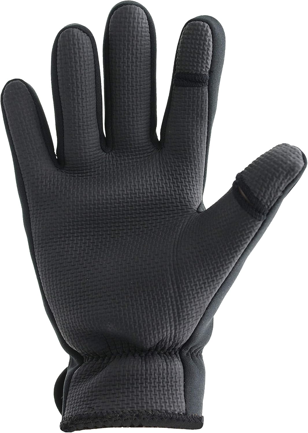 Pro Climate BLACK NEOPRENE FISHING HUNTING SHOOTING GLOVES FOLD BACK FINGERS (Large/XLarge)-1