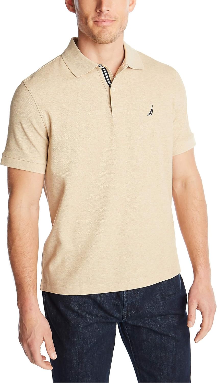 Nautica Men's Solid Anchor Deck Classic Fit Polo-0