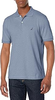 Nautica Men's Short Sleeve Classic Fit Pique Polo Shirt