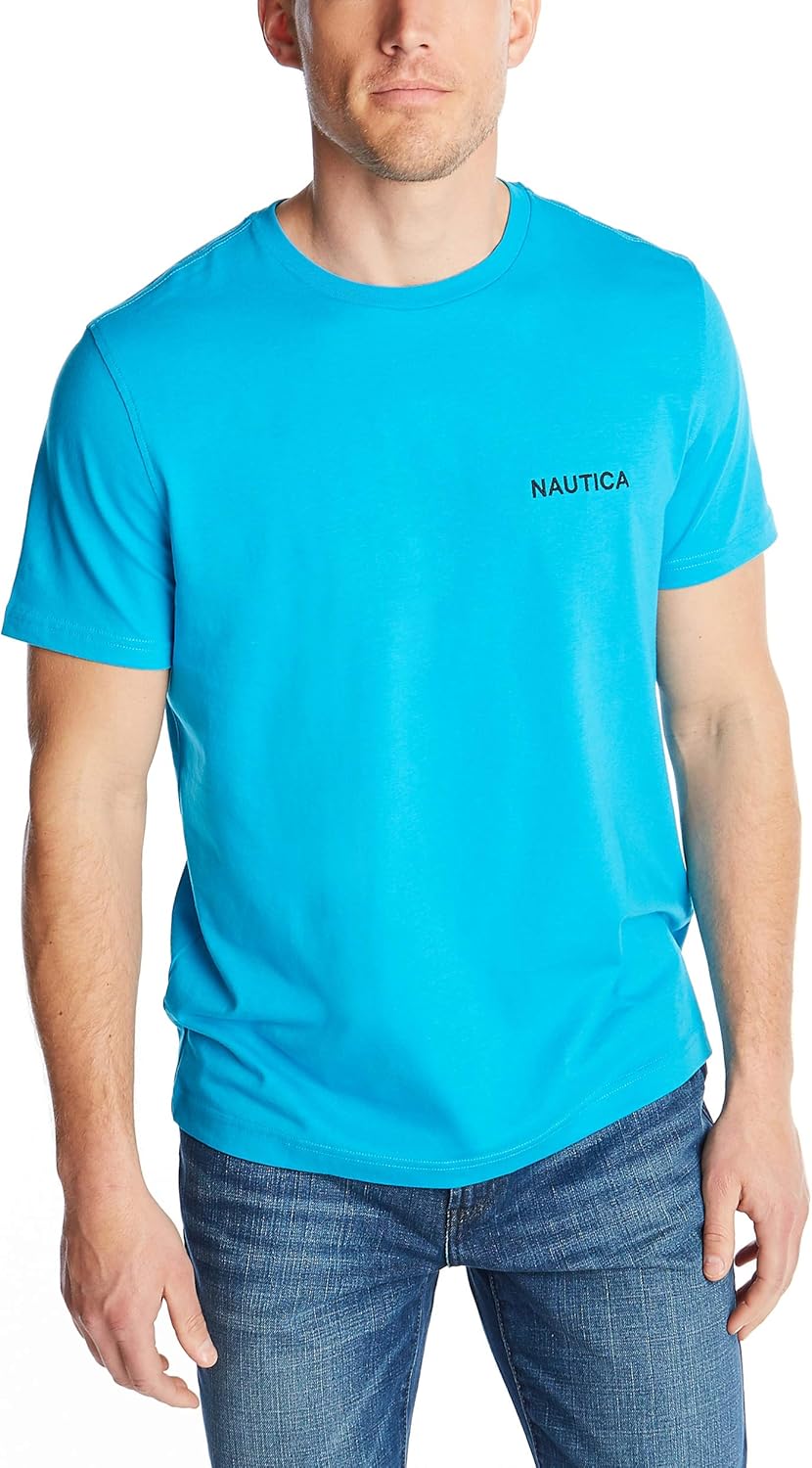 Nautica Men's Short Sleeve Solid Crew Neck T-Shirt-0