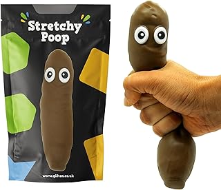 Gifton - Stretchy Poo Stress Relief Ball Fake Poop - Novelty 2020 Design - Gift for Boys Girls Men Women Teen Kids - Funny Birthday Joke Prank Present Christmas Stocking Filler Toys - 1 Supplied