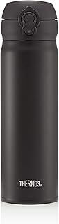 Thermos Flask, Stainless Steel, Matt Black, 470 ml