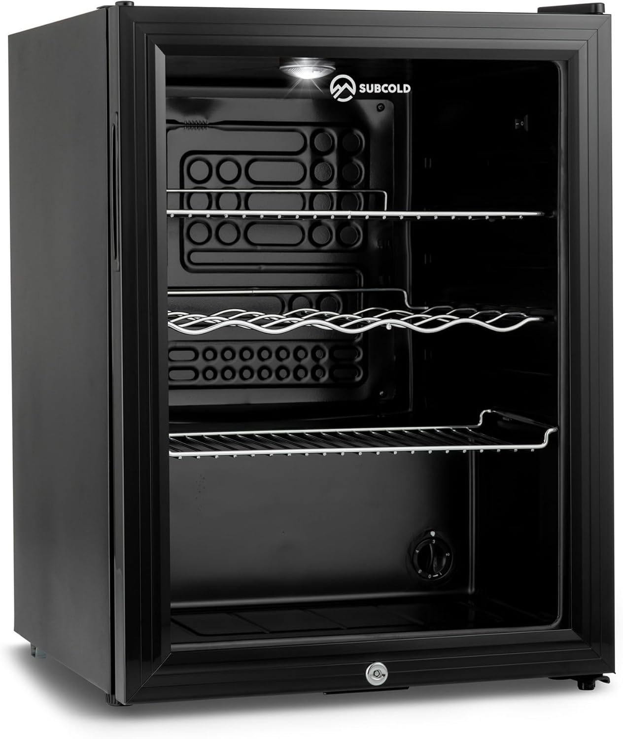 Subcold Super65 LED - Table-Top Fridge | 65L Beer, Wine & Drinks Fridge | LED Light + Lock & Key | Energy Efficient (Black)-4