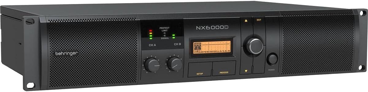 Behringer NX6000D Ultra-Lightweight 6000 Watt Class-D Power Amplifier with DSP Control and SmartSense Loudspeaker Impedance Compensation, Pc compatible only-0