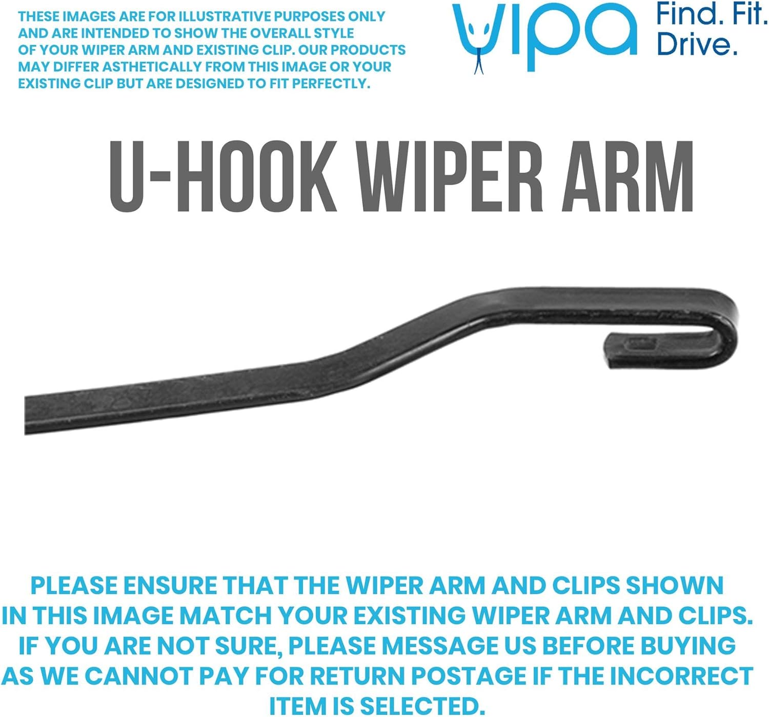 Vipa Wiper Blade Kit fits: KIA NIRO Hatchback Sep 2016 Onwards-3