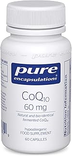 Pure Encapsulations - CoQ10 60mg - Natural and Bio-Identical Fermented Coenzyme Q10-60 Capsules