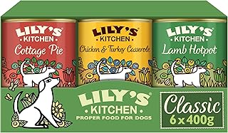 Lily's Kitchen Natural Adult Wet Dog Food Tins Classic Dinners Variety Pack 6 x 400g