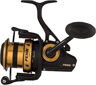 PENN Spinfisher VI Spinning Reel, Sea Fishing Spinning Reel, Black / Gold