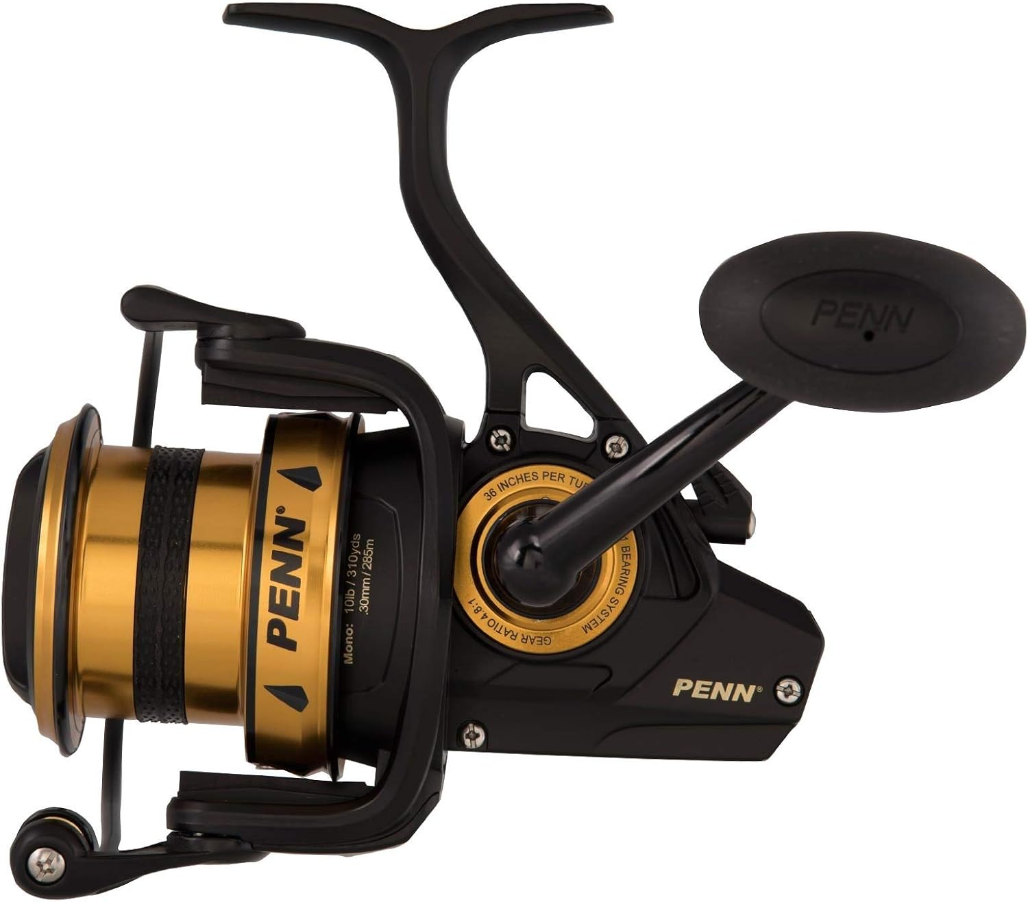 PENN Spinfisher VI Spinning Reel, Sea Fishing Spinning Reel, Black / Gold-0