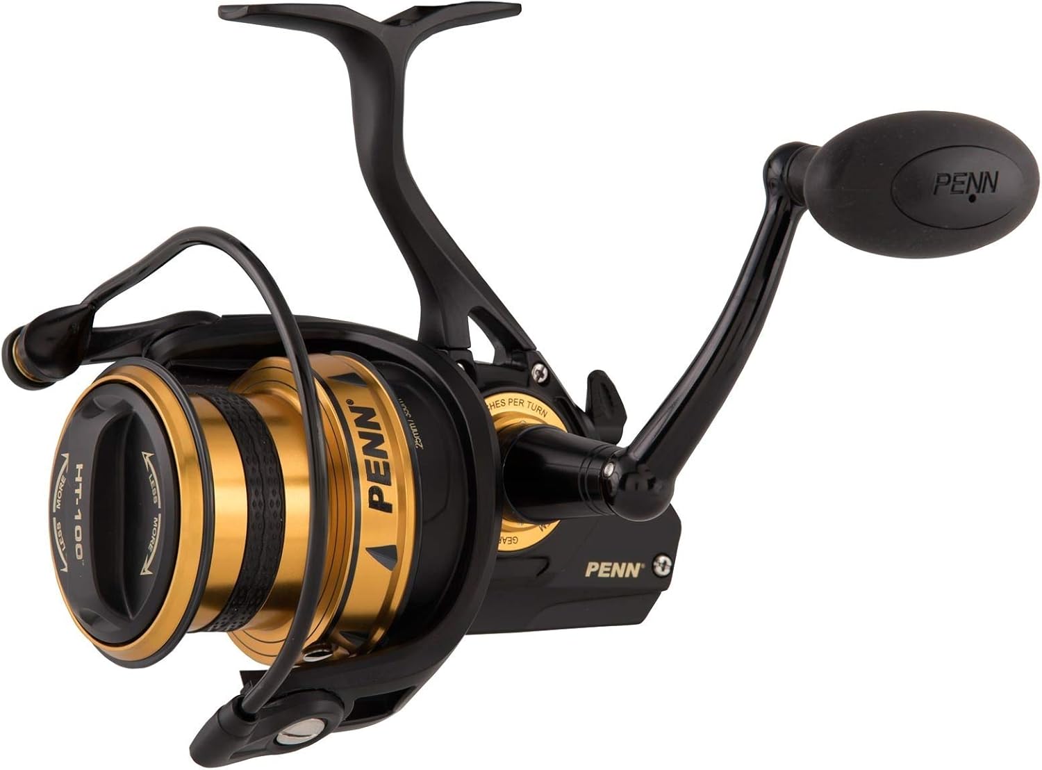 PENN Spinfisher VI Spinning Reel, Sea Fishing Spinning Reel, Black / Gold-1