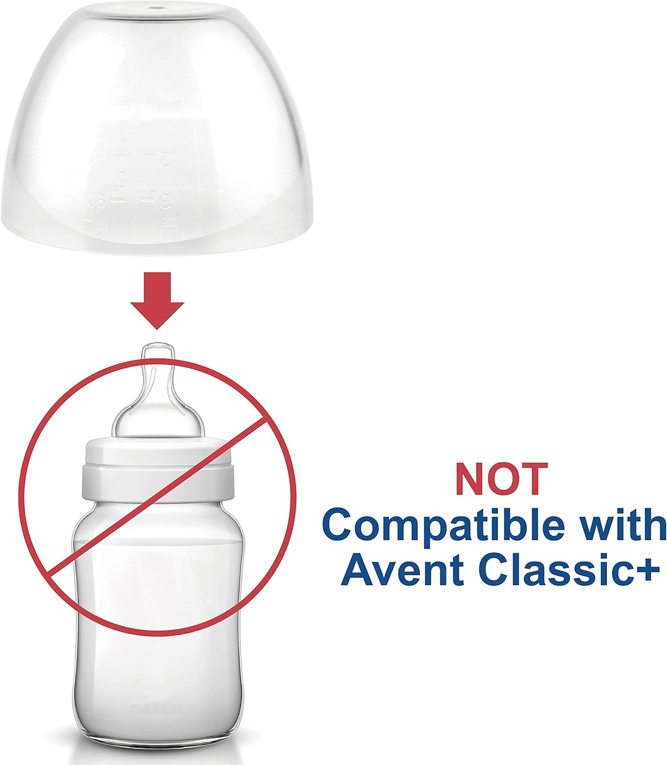 Maymom Dome Caps Compatible with Avent Natural Bottles, Avent PP Bottles or Natural Glass Bottles; Not for Avent Classic Dome; Not Original Avent Replacement Parts-3