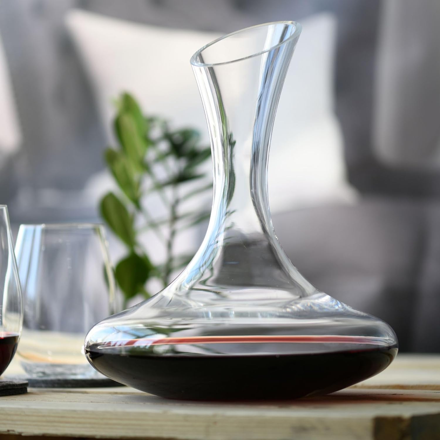 KROSNO Red Wine Decanter Carafe Glass | 1500 ML | Avant-Garde Collection | Perfect for Home, Restaurants and Kitchen Unit | Glass Water Jug, Large Wine Decanters and Carafes-4