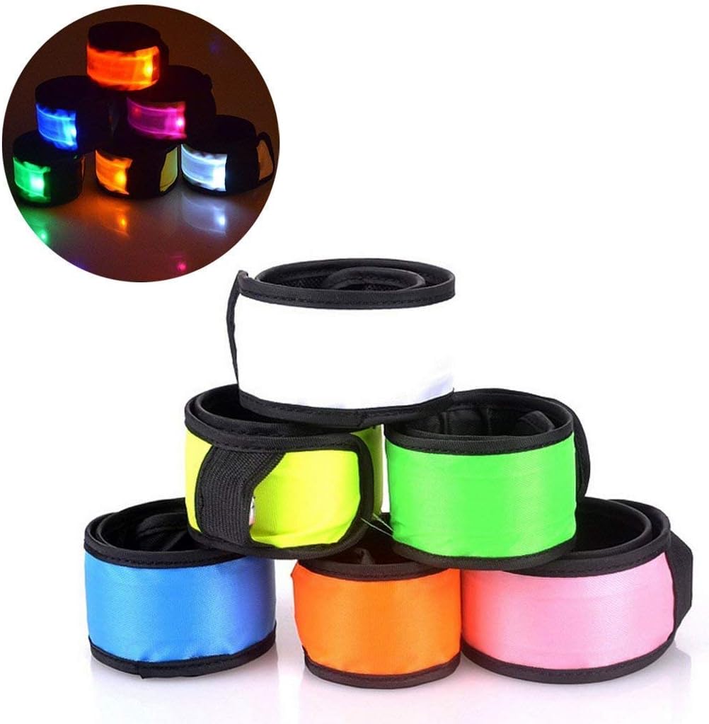 Rock Rave LED Light Up Toy Set Bulk Glow in the Dark Party Pack Favors Supplies Accessories LED Flashing Finger Rings Glasses Slap Band Carnival Halloween Xmas Christams Birthday Kids Adults(16PCS)-1